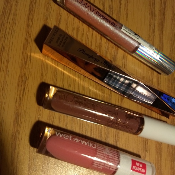 Other - NEW 4pc Lip gloss, lip color, and plumper set